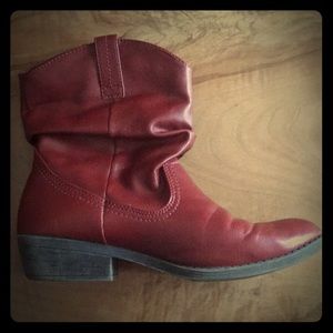 Route 66 short red cowgirl boots